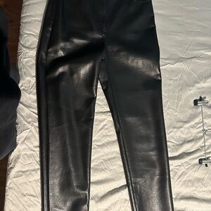 Wilfred Black Faux Leather Pants